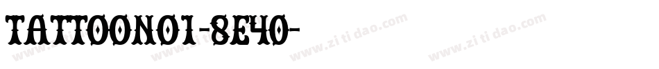 TattooNo1-8e40字体转换