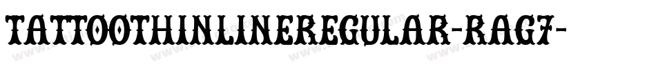 TattooThinlineRegular-rAG7字体转换