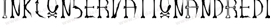 InkConservationAndReductionOfUseStrategicFont-Y8ny字体转换