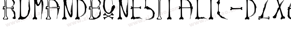 RumAndBonesItalic-dZx6字体转换