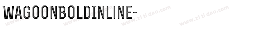 WagoonBoldInline字体转换