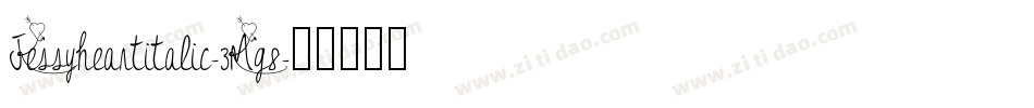 Jessyheartitalic-3Mg8字体转换