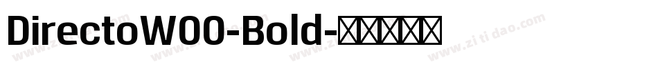 DirectoW00-Bold字体转换