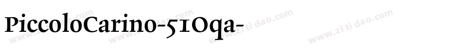 PiccoloCarino-51Oqa字体转换