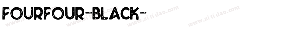 FourFour-Black字体转换