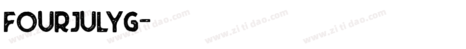 FourJulyG字体转换