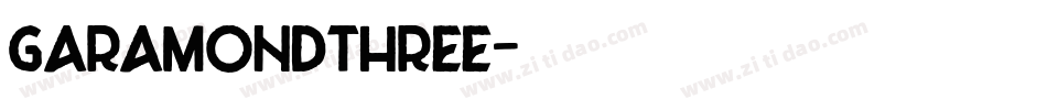 GaramondThree字体转换