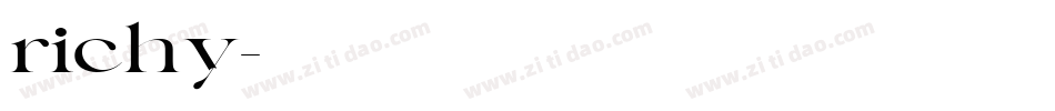 richy字体转换