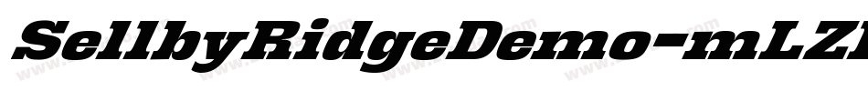 SellbyRidgeDemo-mLZL5字体转换