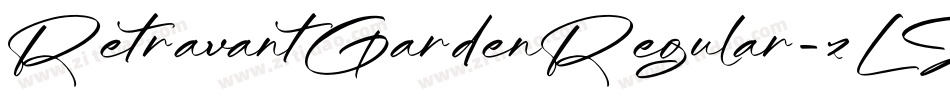 RetravantGardenRegular-zLZ4字体转换