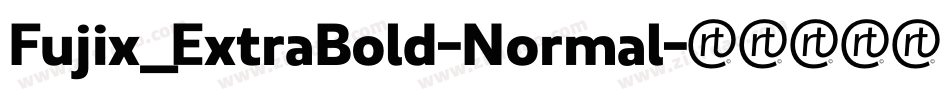Fujix_ExtraBold-Normal字体转换