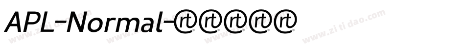 APL-Normal字体转换