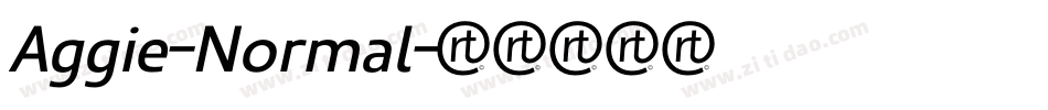 Aggie-Normal字体转换