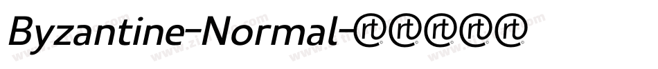 Byzantine-Normal字体转换