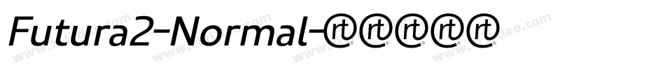 Futura2-Normal字体转换