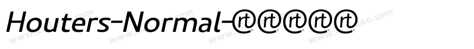 Houters-Normal字体转换