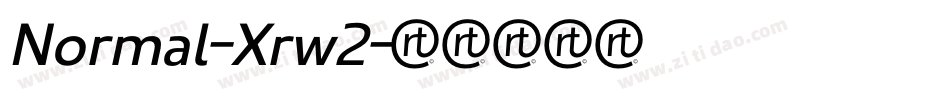 Normal-Xrw2字体转换