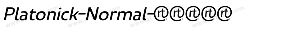 Platonick-Normal字体转换