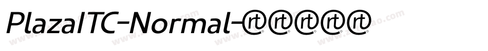 PlazaITC-Normal字体转换