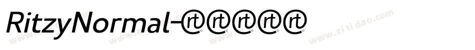RitzyNormal字体转换