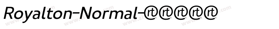 Royalton-Normal字体转换