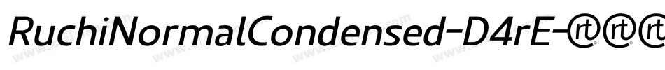 RuchiNormalCondensed-D4rE字体转换