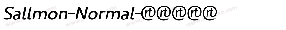 Sallmon-Normal字体转换