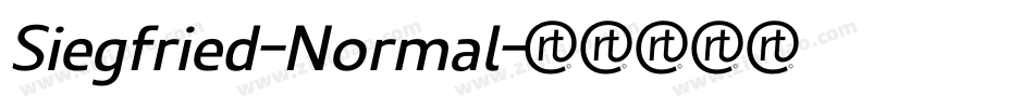 Siegfried-Normal字体转换