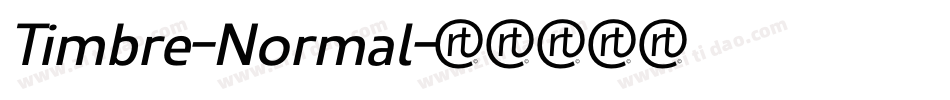 Timbre-Normal字体转换