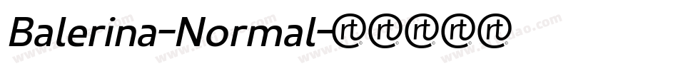 Balerina-Normal字体转换 Balerina-Normal字体转换