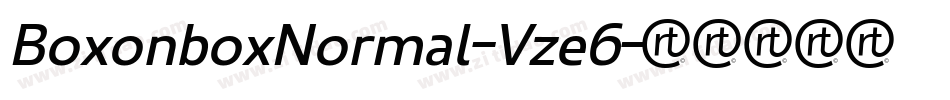 BoxonboxNormal-Vze6字体转换