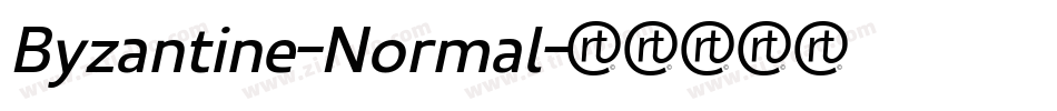 Byzantine-Normal字体转换