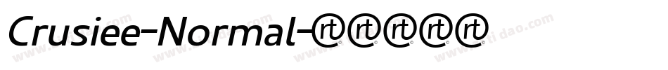 Crusiee-Normal字体转换