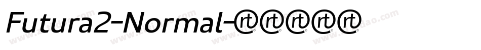 Futura2-Normal字体转换