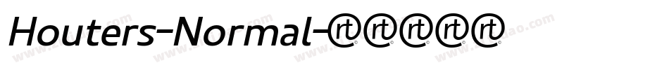 Houters-Normal字体转换