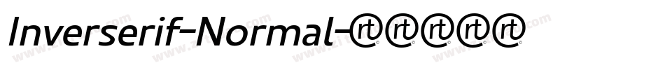 Inverserif-Normal字体转换