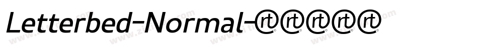 Letterbed-Normal字体转换