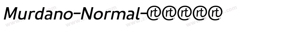 Murdano-Normal字体转换