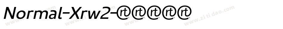 Normal-Xrw2字体转换