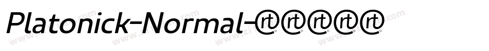 Platonick-Normal字体转换