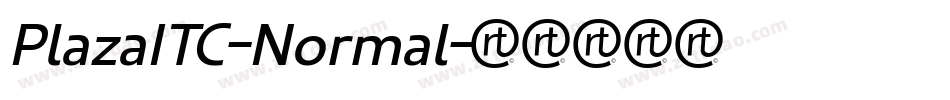 PlazaITC-Normal字体转换
