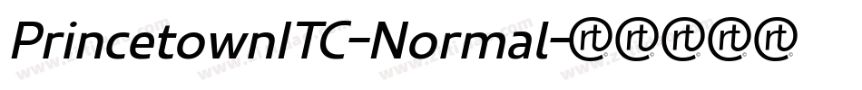 PrincetownITC-Normal字体转换