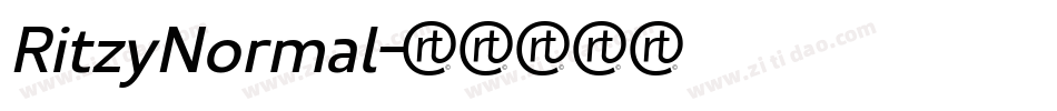 RitzyNormal字体转换