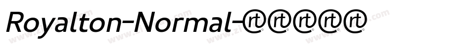 Royalton-Normal字体转换