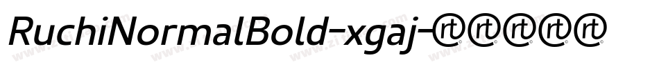 RuchiNormalBold-xgaj字体转换