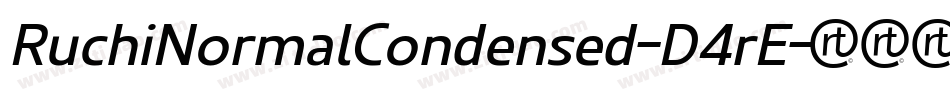 RuchiNormalCondensed-D4rE字体转换