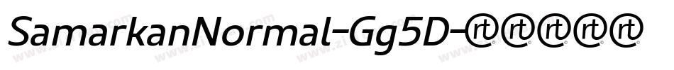 SamarkanNormal-Gg5D字体转换