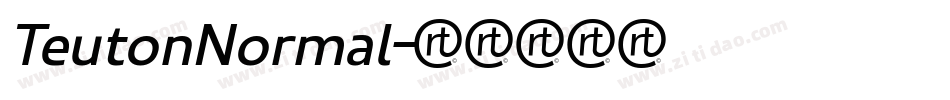 TeutonNormal字体转换