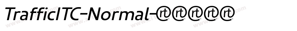 TrafficITC-Normal字体转换