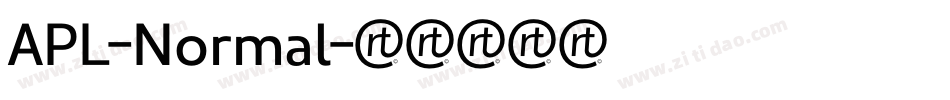 APL-Normal字体转换